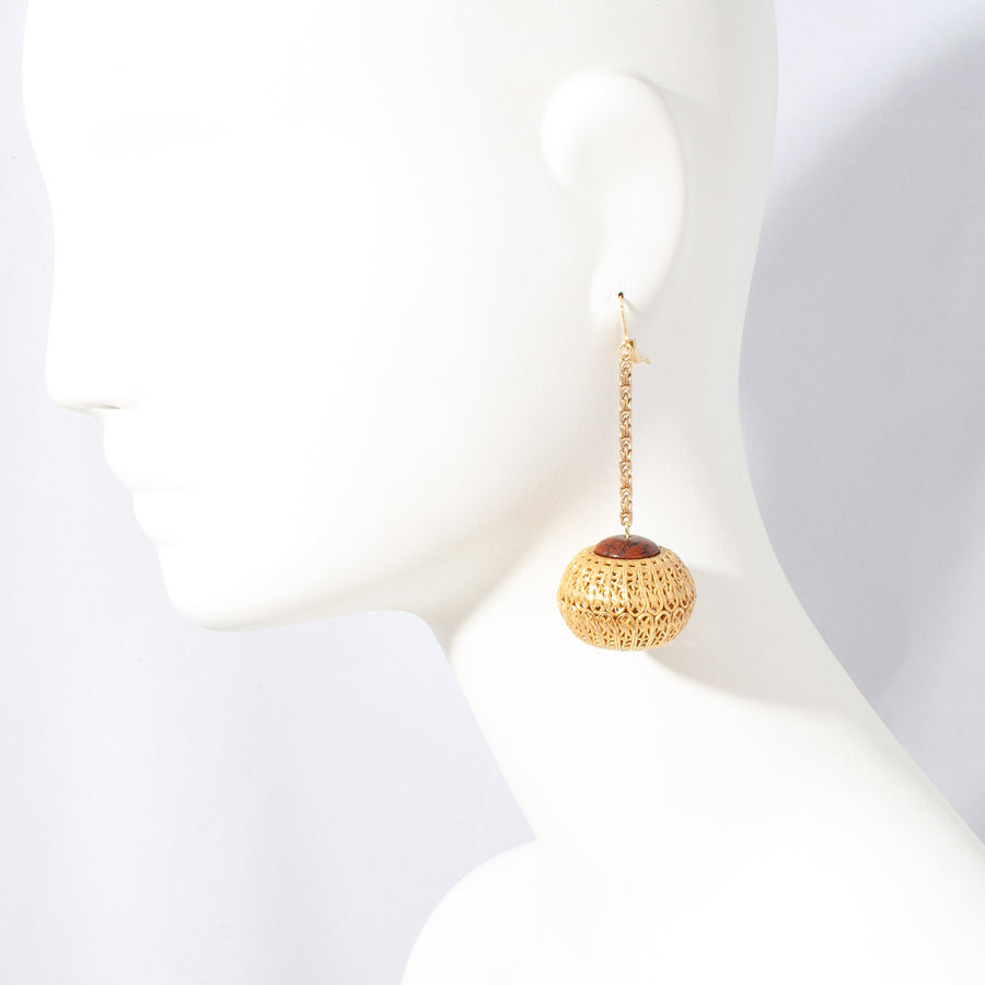 WOVEN ORB EARRING