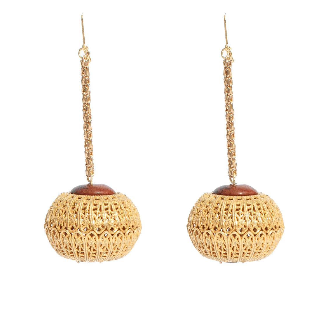 WOVEN ORB EARRING