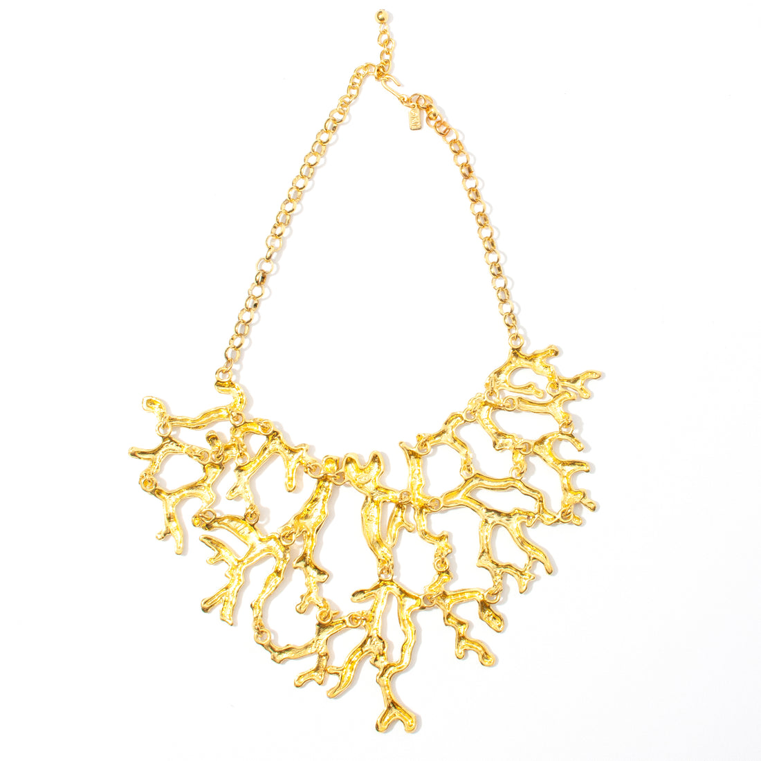 KENNETH JAY LANE CORAL REEF STATEMENT NECKLACE